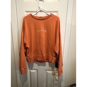Orange Crewneck Sweatshirt